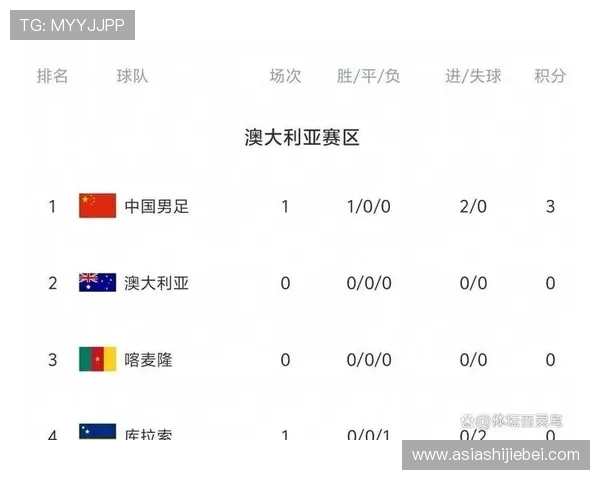 2026世界杯预选赛最新积分榜实时更新及各国球队排名情况详解